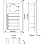 MTM Flush fitting - 2 modules