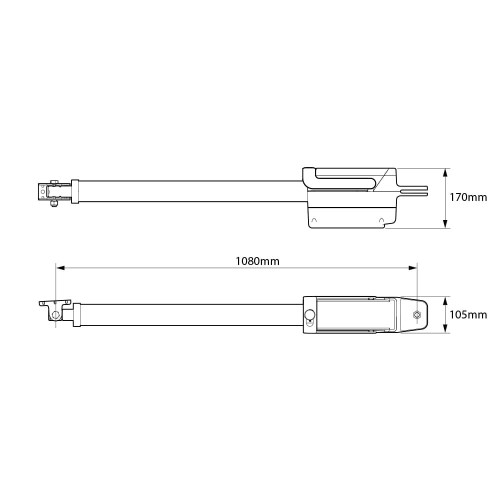 NICE TITAN HS operator Dimensions